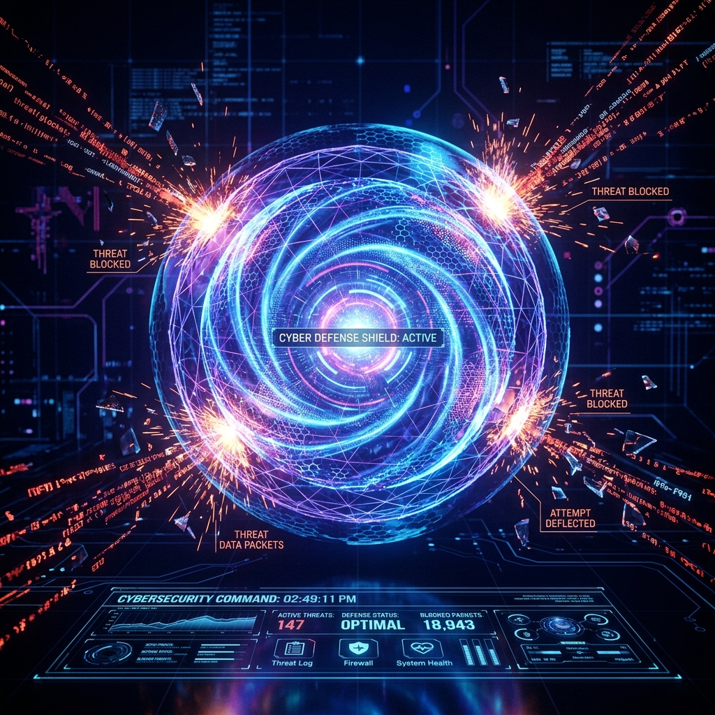 3D Security Shield Visualization